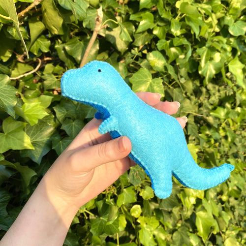 t rex felt plush kit from the crafty cowgirl