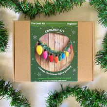 Load image into Gallery viewer, Vintage Christmas Lights Garland Crochet Kit
