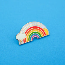 Load image into Gallery viewer, Leave Me Alone Rainbow Enamel Pin
