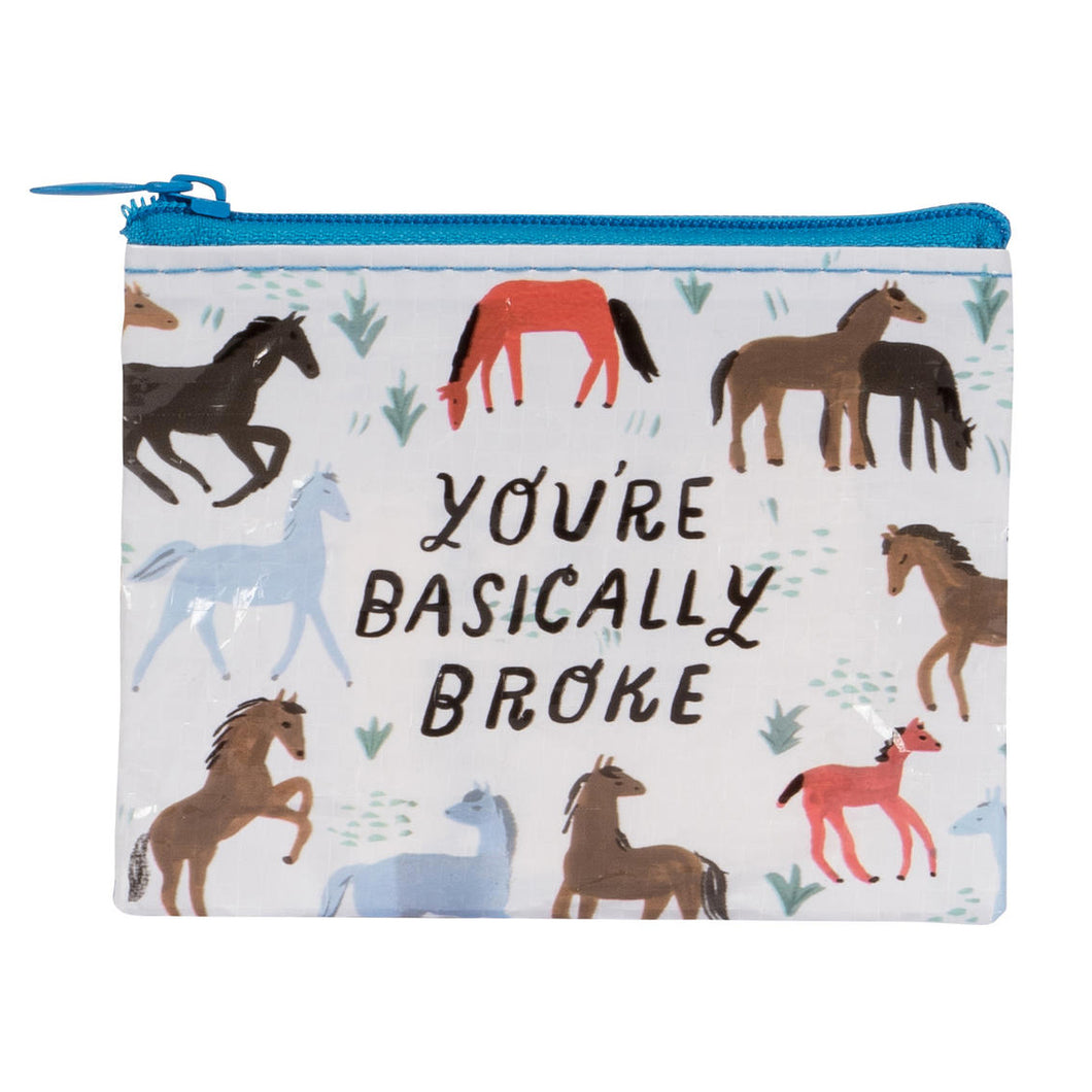 youre basically broke horse coin purse from the crafty cowgirl