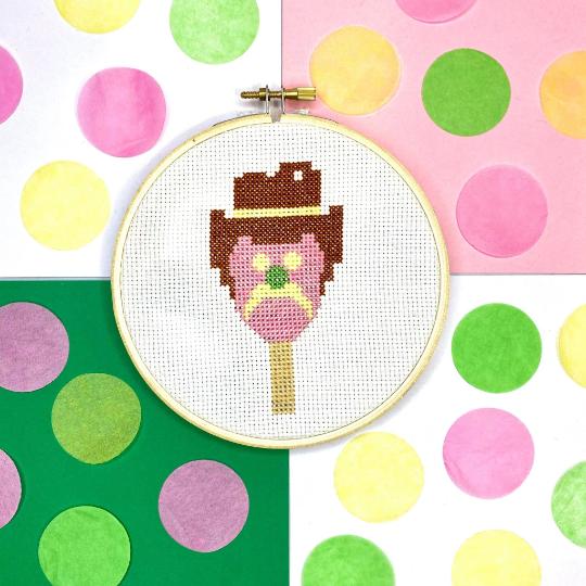 bubble o'bill cross stitch kit from the crafty cowgirl