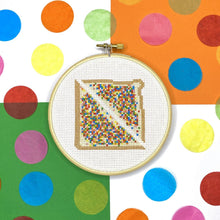 Load image into Gallery viewer, fairybread cross stitch kit from the crafty cowgirl
