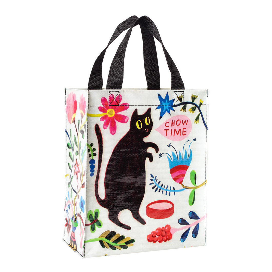 chow time black cat tote bag blue q the crafty cowgirl