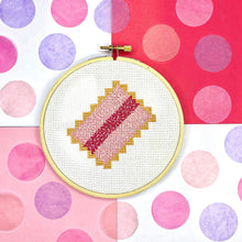 Load image into Gallery viewer, iced vovo cross stitch kit from the crafty cowgirl
