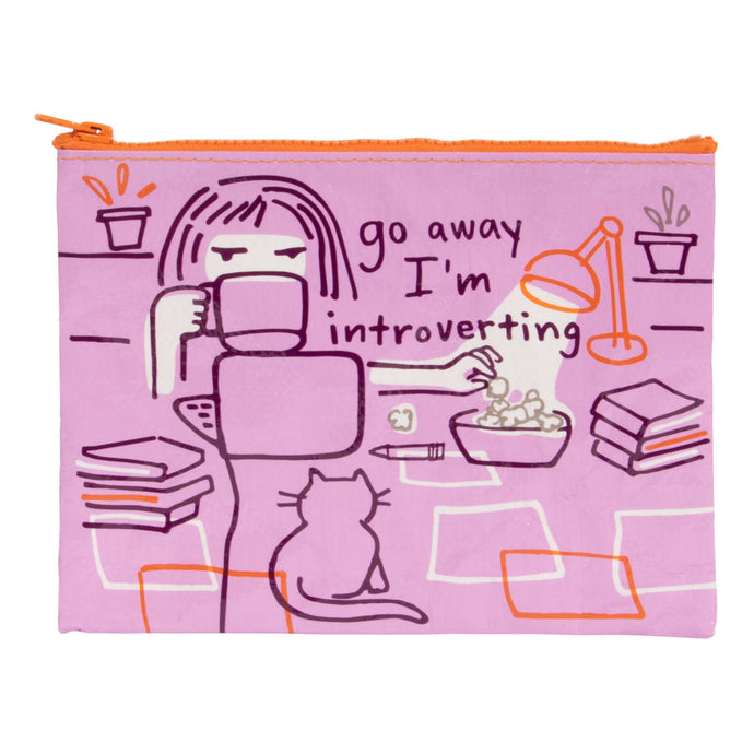 go away i'm introverting pencil case from the crafty cowgirl