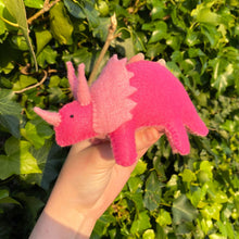 Load image into Gallery viewer, triceratops felt plush kit from the crafty cowgirl
